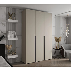 Abiks Meble Armoire Inova 1 À Portes Battantes 236,7/150/47 3 Portes (gris/nero)