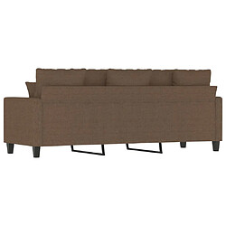 Acheter vidaXL Canapé à 3 places Marron 180 cm Tissu