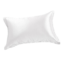 Avis Taie D'oreiller En Soie Mulberrry 2pc King - Taille 19x29inch - Taie D'oreiller Blanc