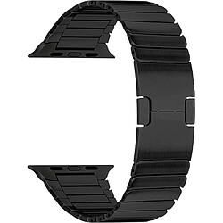 Topp-Design 40-37-1847 Bracelet en métal pour Apple Watch 42/44 mm Noir