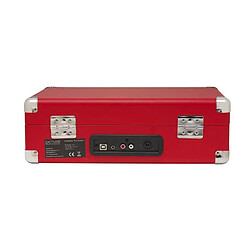 Avis Lecteur de disques vinyles Denver VPL-120-RED, Haut-parleurs intégrés, Sortie Phono, pour vinyles 33 1/3, 45 et 78 Tours