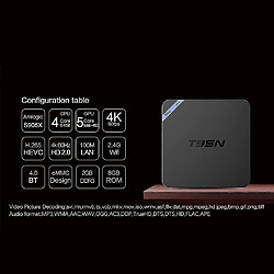 Universal T95N HD 4K S905 2,4 GHz Quad Core WiFi 1G + 8G 2G + 8G Android 6.0 Smart TV Box