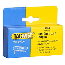 Tacwise 53 3/8-Inch Galvanized Staples for Hand Tackers/Staple Guns Box of 2000 (0336)