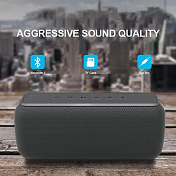 Avis Universal Noir Portable Outdoor Subwoofer Bluetooth Haut-parleur Colonne de son TWS Subwoofer IPX7 Etanche et disponible TF | Haut-parleur Portable Durée 15 heures