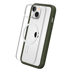 RhinoShield Coque modulaire Mod NX Compatible avec MagSafe pour [iPhone 14] Force magnétique supérieure, Personnalisable. Absorbe Les impacts des Chutes de 3.5 mètres - Vert Kaki