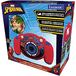 Appareil photo numérique enfant Spiderman - LEXIBOOK - Ecran LCD 2 pouces - Grand angle 100 degrés - Rouge