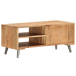 Avis vidaXL Table basse 90x45x40 cm Bois d'acacia massif