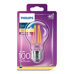 Philips Ampoule Led 10.5W - 100W E27 blanc chaud