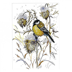 Avis Animaux Oiseaux Estampés Kits Point de Croix Dimensions pour Adultes 29 x 37cm 14CT