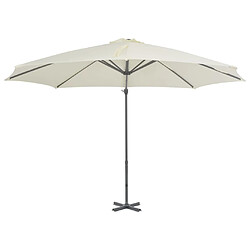 Maison Chic Parasol Jardin | Parasol en porte-à-faux avec poteau en aluminium 300 cm Sable - GKD70222