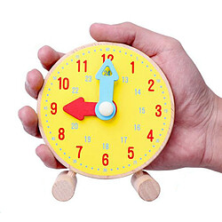 Avis Apprendre À Dire le Temps D'enseignement Préscolaire Horloge Modèle Jouet En Bois pour Enfants, des Mains de Couleur