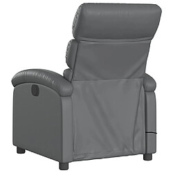 Acheter Maison Chic Fauteuil Relax pour salon, Fauteuil de massage inclinable électrique gris similicuir -GKD20573