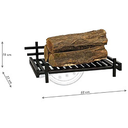 Magnus Grille de cheminée en acier 52 cm.