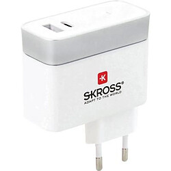 Avis Skross 2.800131 Chargeur USB pour prise murale Courant de sortie (max.) 5.4 A 2 x