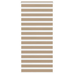 vidaXL Store zèbre marron sable largeur du tissu 110,9 cm polyester