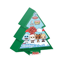 Funko Rudolph, le petit renne au nez rouge - Pack 4 figurines Pocket POP! Tree Holiday 4 cm