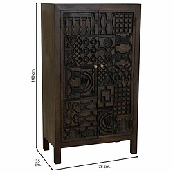 Avis Armoire Alexandra House Living Marron Bois 35 x 140 x 78 cm