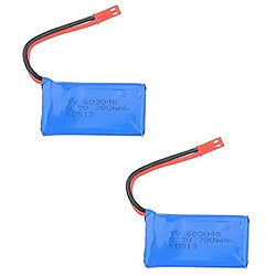 2 pièces Batterie Lipo Rechargeable (3.7V 780mAh) pour Drone Quadcopter Wltoys V636 V686 V686G V686K JJRC V686