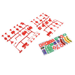 28 pcs / pack panneaux de signalisation en plastique panneau de signalisation miniatures enfants jouet éducatif b