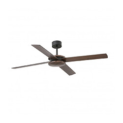 faro Plafonnier ventilateur Polea Marron 37,2 Cm