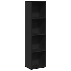 vidaXL Bibliothèque noir 40x30x152 cm bois d'ingénierie