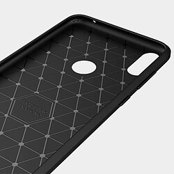 Wewoo Coque TPU Antichoc en Fibre de Carbone Texture Brossée pour ASUS ZenFone Max Pro M1 ZB601KL Noir