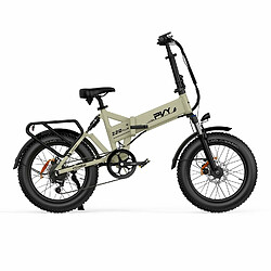 Vélo Électrique PVY Z20 Plus 1000 - Moteur 250W Batterie 48V16.5AH Freins à Disque Hydrauliques Autonomie 120KM - Beige