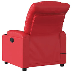 Acheter vidaXL Fauteuil de massage inclinable électrique rouge similicuir