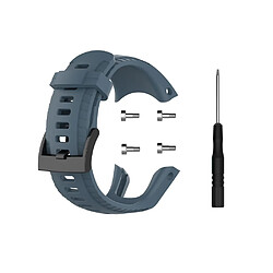 Bracelet en silicone souple bleu pour votre Suunto 5 22.5mm