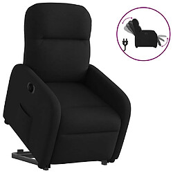 vidaXL Fauteuil inclinable électrique noir tissu