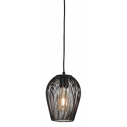 L'Héritier Du Temps Suspension Abby Noir Mat Luminaire Forme de Cage Eclairage Moderne Tendance 16x16x20cm pas cher