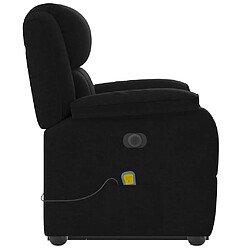 Acheter vidaXL Fauteuil inclinable de massage électrique Noir Tissu