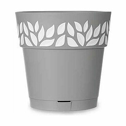 Avis Pot auto-arrosant Stefanplast Cloe Gris Plastique 25 x 25 x 25 cm (6 Unités)