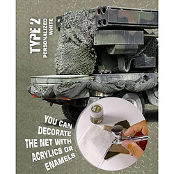 Ak Interactive Camouflage Net Personalized White Type 2 - Accessoire Maquette