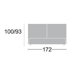 Avis Inside 75 Lit coffre TEZE couchage 160x190 cm Joint blanc