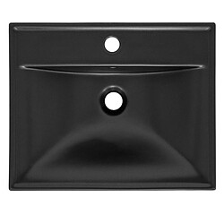 Avis ML DESIGN MODERN LIVING Vasque d'angle 51x41,5x15,5 cm noir mat en céramique ML-Design