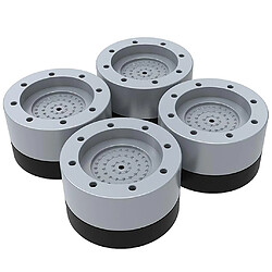 4x Kit De Rouleau Antidérapant Pour Machine à Laver Avec Coussinets De Rondelle Anti-vibrations 3,5 Cm