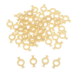 50 Pack de ABS En Plastique Trompette de Réparation Kit Trompette Valve Guides Pièces de Rechange