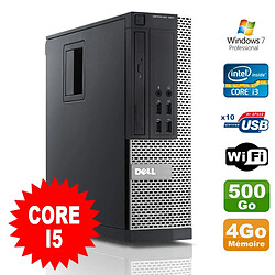 PC Dell Optiplex 990 SFF I5-2400 3.1GHz 4Go Disque 500Go DVD Wifi W7 - Occasion