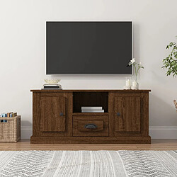 vidaXL Meuble TV chêne marron 100x35,5x45 cm bois d'ingénierie