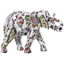 Figurine Décorative Alexandra House Living Multicouleur Plastique Eléphant 14 x 21 x 29 cm