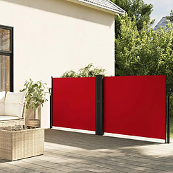 Maison Chic Auvent latéral rétractable de balcon | Store extérieur | Auvent solaire Rouge 117x1200 cm -GKD37361