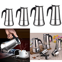 cuisinière en acier inoxydable moka cafetière expresso cafetière percolateur 2 tasse