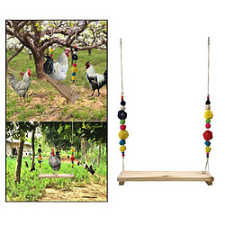 2x Poulet Swing Perch Stand Drôle Poulet Coq Poules Grands Oiseaux Pinsons