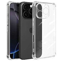 Mayaxess Coque Antichoc pour iPhone 16 Pro Coins Renforcés Transparent