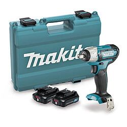 Makita - Boulonneuse à chocs 12V 2x2 Ah Li-Ion CXT 1/2" avec coffret - TW141DSAE