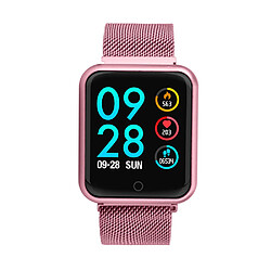 Chrono Montre Connectée pour Femmes Homme Sport Avec IP67 Etanche Cardio Podomètre pour Android iOS-Violet