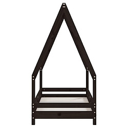 Acheter Maison Chic Lit simple Cadre de lit pour enfant,Lit d'Enfant Moderne noir 70x140 cm bois de pin massif -MN40648