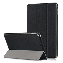 Wewoo Housse Étui Coque à rabat horizontal en cuir Custer Texture pour iPad Mini 2019 et 4avec support trois rabats et fonction veille / réveil Noir