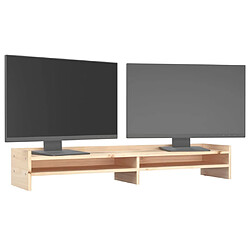 Avis vidaXL Support pour moniteur 100x24x16 cm Bois de pin solide